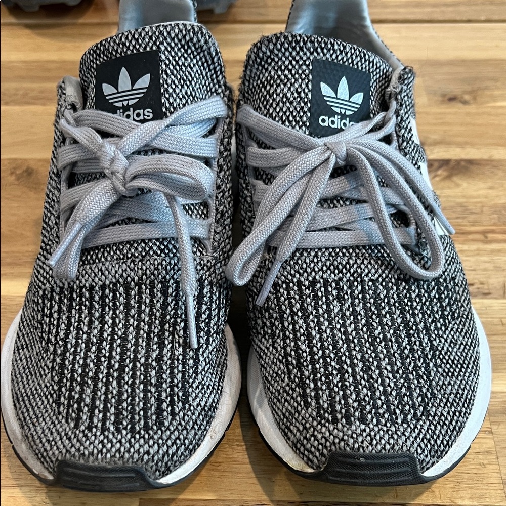 adidas Women's Black and White Sneakers